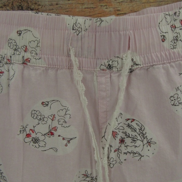 GAP Body Hearts and Flowers Summer Sleep Shorts M - Picture 4 of 16